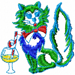 Cats Embroidery Design 10